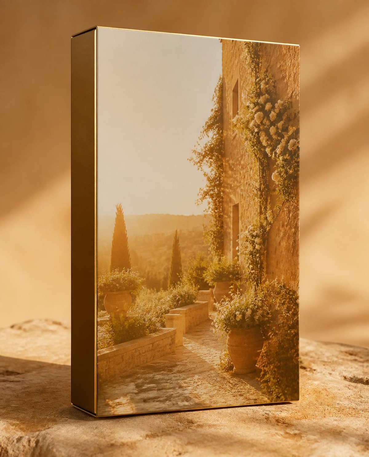 Golden Destination packaging